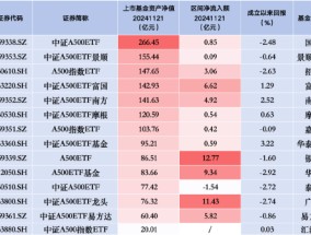 中证A500ETF景顺（159353）昨日净流入0.09亿元 同类排名倒数第二