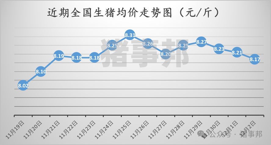 12月2日猪价汇总（主线震荡小跌！）