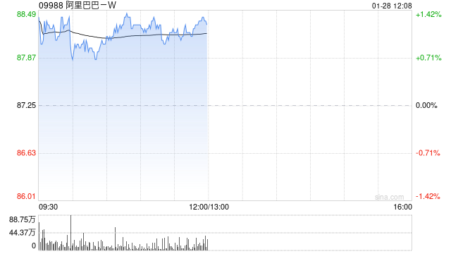 阿里巴巴-W1月28日斥资7.2万美元回购6400股